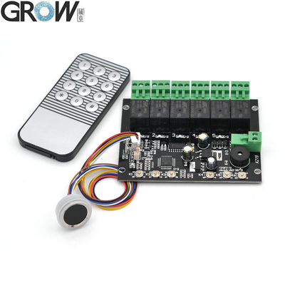 GROW K219-A+R502-F DC12V 6 릴레이 K219-A 지문 적외선 리모컨 보드+R502-F 방수 소형 지문 모듈