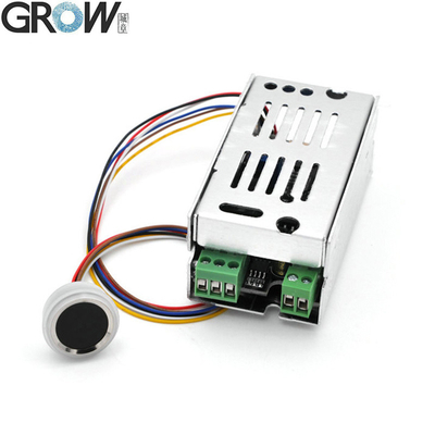 GROW K215-V1.3+R502-F 자기 잠금 릴레이 출력 DC10-30V 지문 제어판+R502-F 방수 작은 지문 모듈