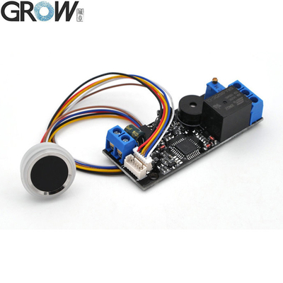 GROW K202+R502-F 관리자/사용자 DC12V K202 지문문 액세스 제어판+R502-F 방수 작은 반지 LED 지문 모듈