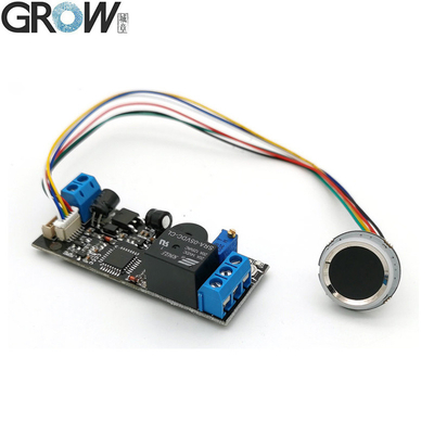 GROW K202+R502-A DC12V 저전력 소비 지문 액세스 제어판+R502-A 작은 반지 LED 지문 모듈