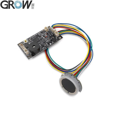 GROW KS200+R502-A 4*AA 배터리 또는 DC3.7V-6.5V 모터 출력 원형 링 표시등 지문 접근 제어 보드
