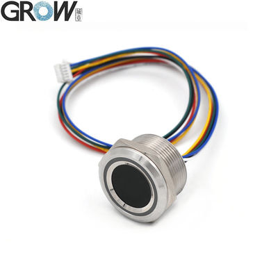 GROW R503-M22 원형 RGB 반지 표시 LED 제어 DC3.3V 200 용량 SH1.0-6pin 용량 지문 모듈 센서 스캐너