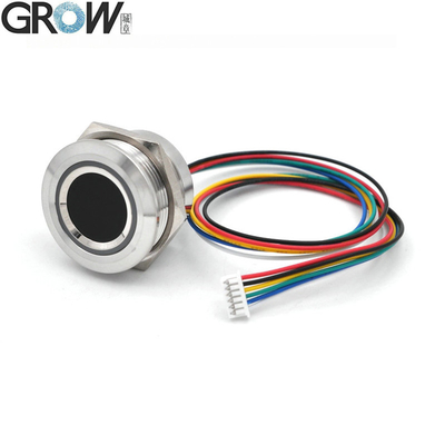 GROW R503-5V RGB LED DC5V UART 인터페이스 MX1.25-6pin 방수 용량 지문 모듈 센서 스캐너