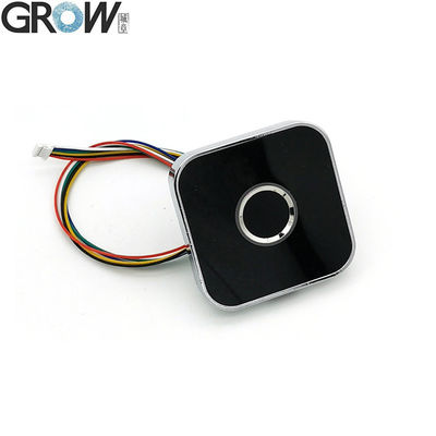 GROW R502-AW 진크 합금 둥근 반지 LED 제어 DC3.3V 용량 지문 모듈 센서 스캐너
