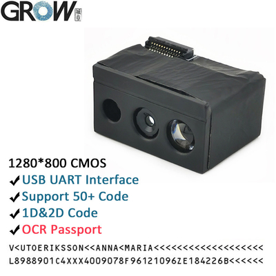 GROW GM69Pro-S 1280*800CMOS OCR/1D/2D 바코드 스캐너 모듈 USB UART 인터페이스 QR 코드 바코드 리더 OCR 여권 지원